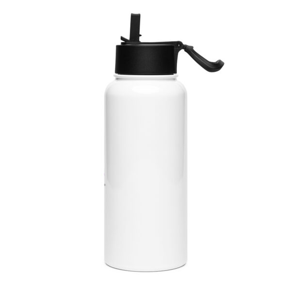 Stainless steel water bottle with a straw lid - Image 3