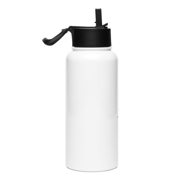 Stainless steel water bottle with a straw lid - Image 4